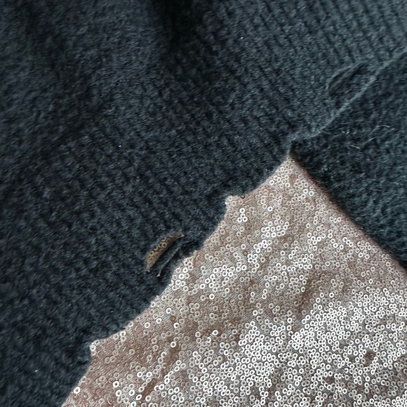 Zara Womens Sweater Small Black  pullover stretch crop classic - Picture 3 of 6